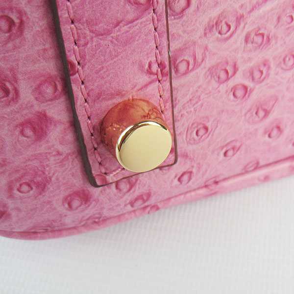 Replica Hermes Birkin 30CM Ostrich Veins Handbag Pink 6088 On Sale - Click Image to Close